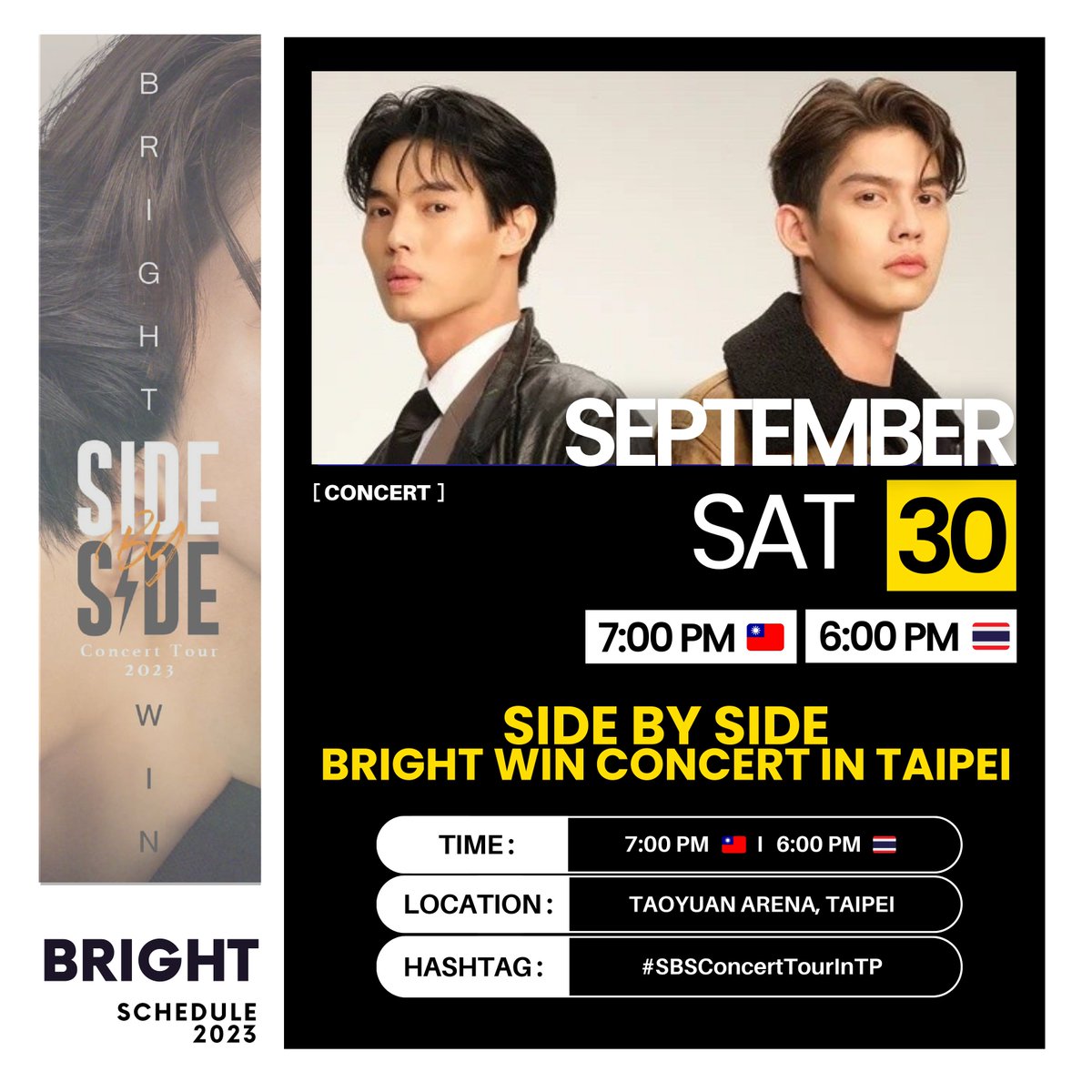 [ BRIGHT'S SCHEDULE UPDATE ] 《 SIDE BY SIDE BRIGHT WIN CONCERT IN ...