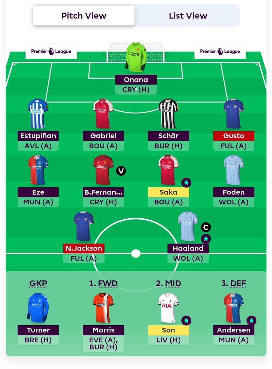 FplAbdullah0's tweet photo. #GW7 🔒
2 FREE TRANSFER✅️
Osula➡️ Morris
Chilwell ➡️ Schar
HAALAND©️
GOOD LUCK EVERYONE🙏♥️
#FPL #FPLCom https://t.co/Ba1vOYfmNi