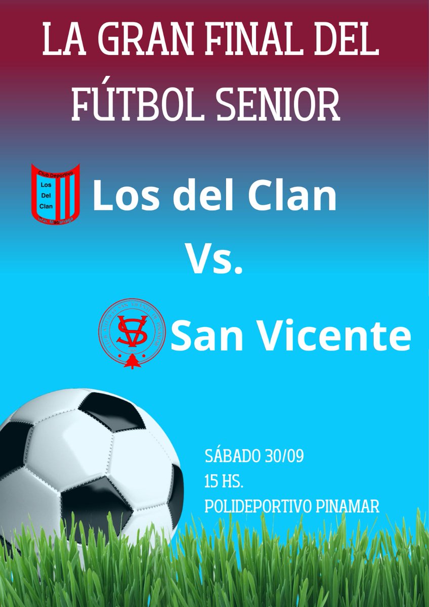 LosDelClan_'s tweet photo. También tenemos la GRAN FINAL
DEL SENIOR A LAS 13:00HS 💙❤️💙 https://t.co/ql3F5iFmOh