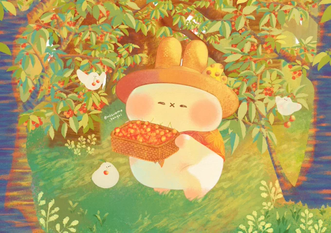 9月のぷみ (〇・×・〇)  #ぷみうさぎ #すぴょんず #イラスト