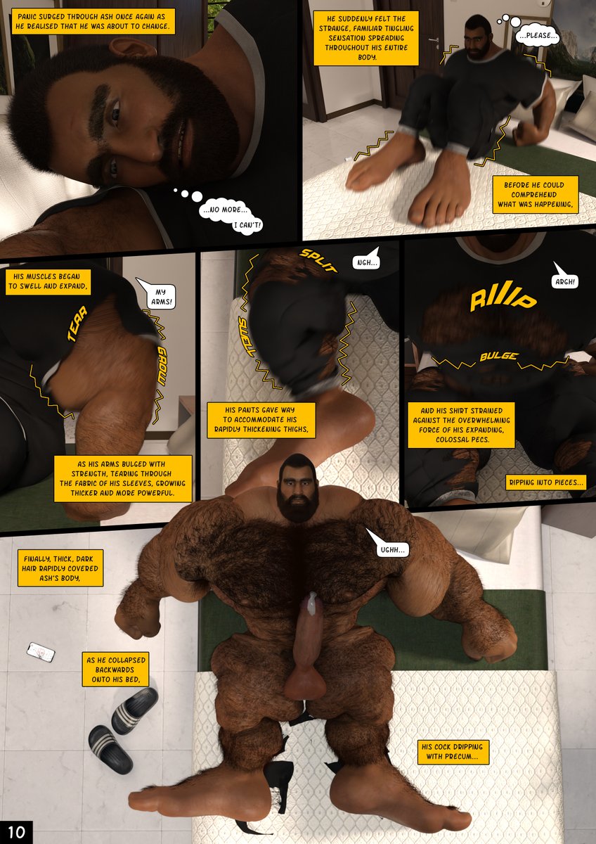 GDSMuscleFreaks's tweet photo. Page 10 of "ERROR ERROR". At least his feet match the rest of him a bit better now. https://t.co/VKRrzRP26a