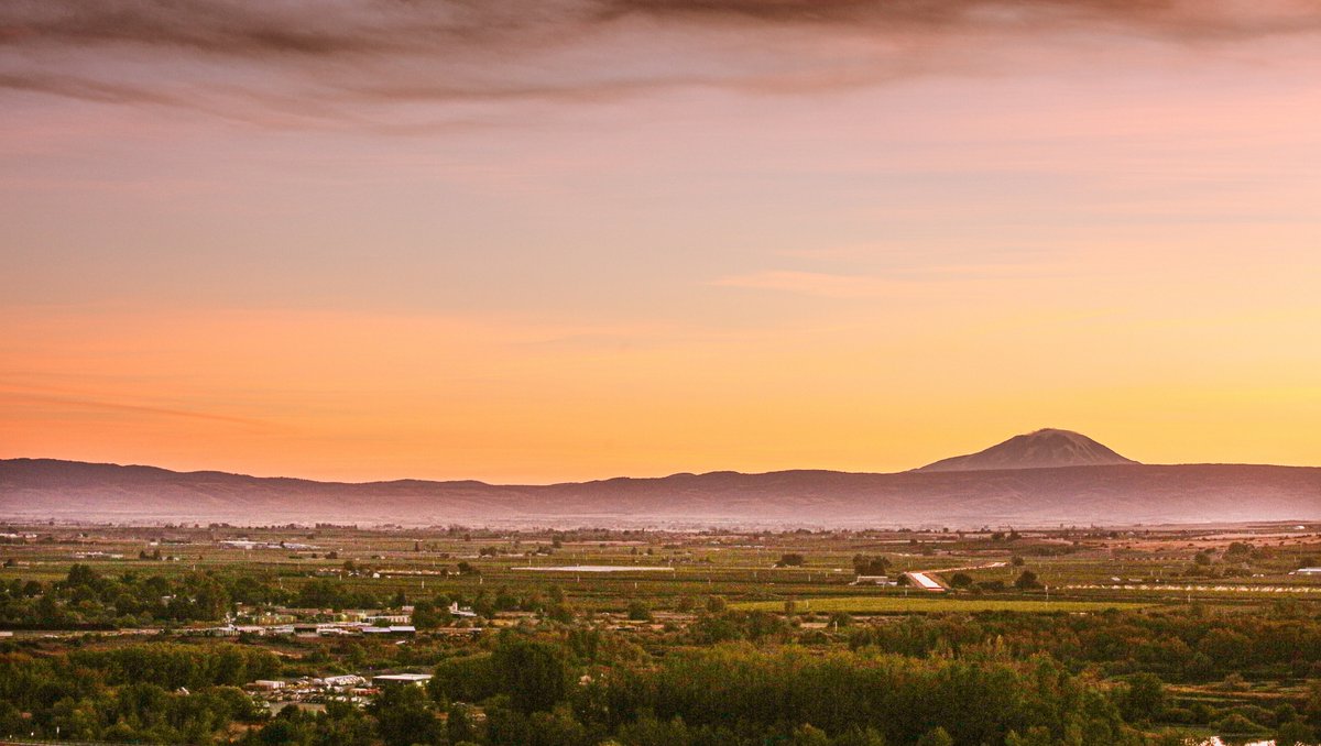 Simplytlkngwine's tweet photo. It's Friday. Open your favorite bottle of wine tonight.

Sunset view from Outlook Vineyard - up the hill from Owen Roe Winery in the Yakima Valley AVA. https://t.co/ur1I6DZ9Wq
