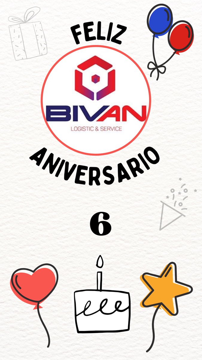 BivanMx's tweet photo. Gracias a tu preferencia, hoy cumplimos 6 #Aniversario https://t.co/YoB3tz51mY