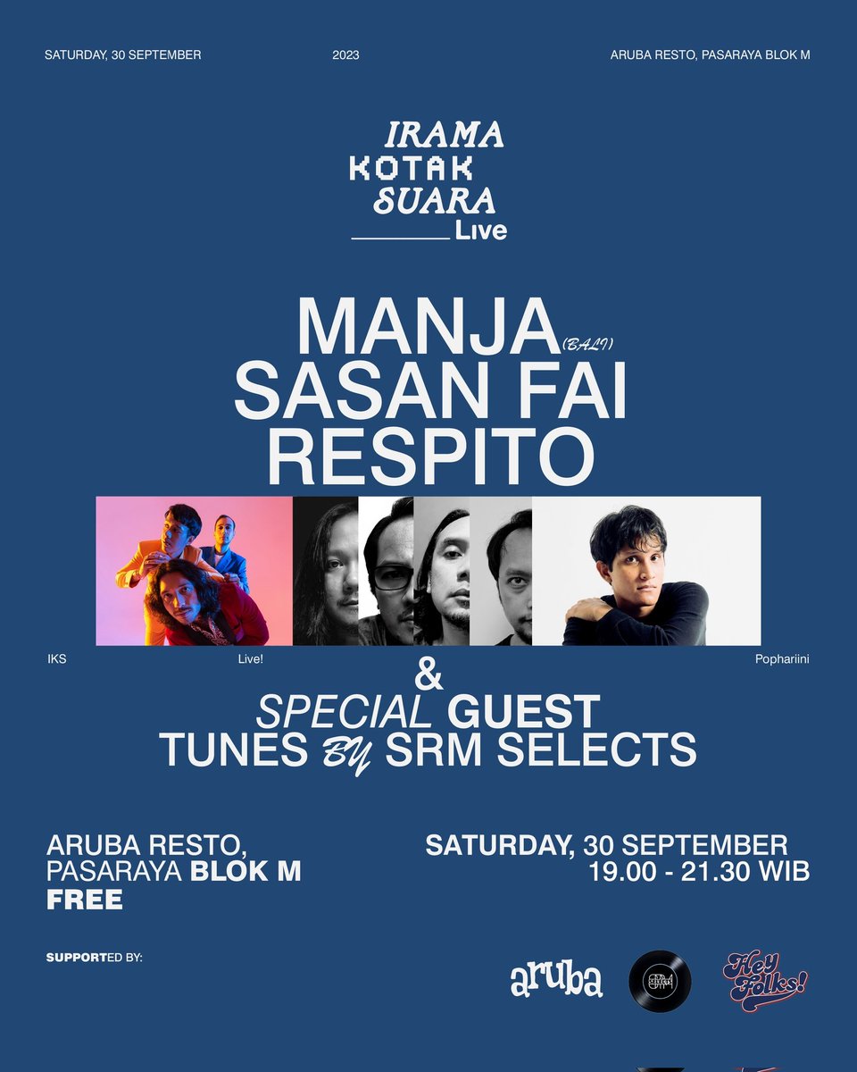 Today! Saturday 30 Sept 2023 at 7 pm on stage! See u there