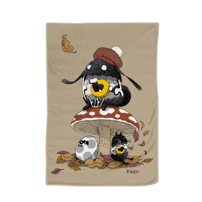 SUZURIセール開催中!10/8 23:59まで!トートバッグ・ブランケットは500円引き。Tシャツは700円引きになってますタマゴたちトートバッグ  #suzuriキノコとタマゴブランケット  #suzuri#SUZURIの全品対象SALE 