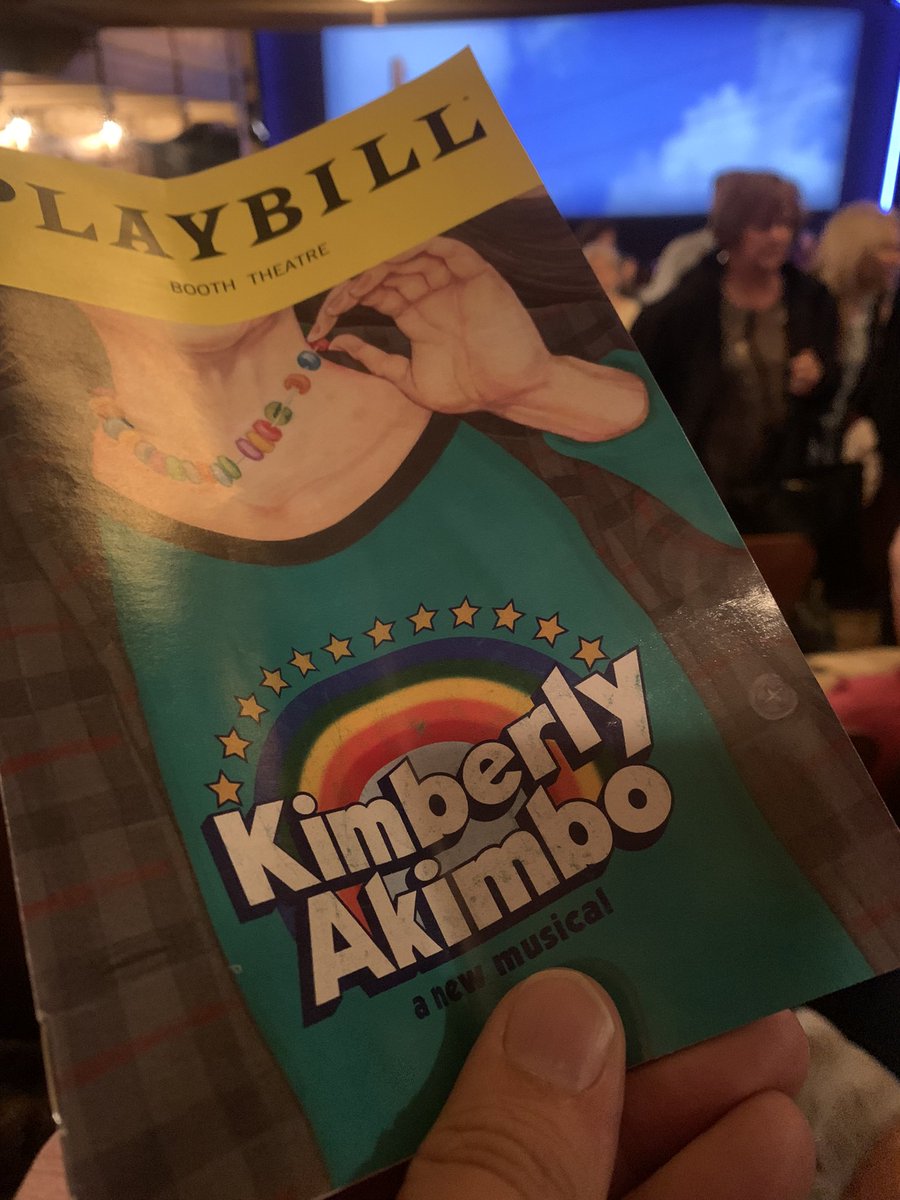 Thank you @BeltingBonnie + Victoria Clark + Alex Vinh + <a href="/AlliMauzey/">Alli Mauzey</a> and entire company of “Kimberly Akimbo” on Broadway for your tenderness + artfully crafted message of hope and love