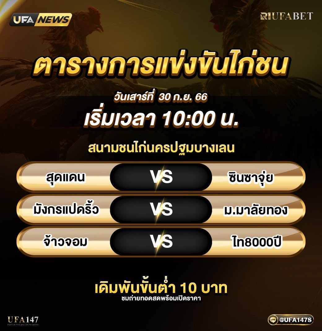 cockfighting147's tweet photo. โปรแกรมไก่ชนวันนี้  💥 กีฬา ไก่ชน คนชอบไก่ 📷 บวกง่ายเล่นง่าย ไม่ต้องเสียเวลาเข้าบ่อน พร้อมเสริฟความมันส์ #ไก่ตี #ชนไก่ #นางฟ้าไก่ชน #ผู้สาวไก่ชน #ไก่ชน #นางฟ้าไก่ชน #เพจไก่ชน #เดิมพันไก่ชน #ไก่ชนเว็บตรง https://t.co/Hrs75jmvGT