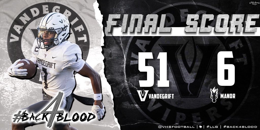 VHSFootball's tweet image. Another one!! 2-0 to start district 
Team win! #OntoTheNextOne #BACK4BLOOD @LeanderISD