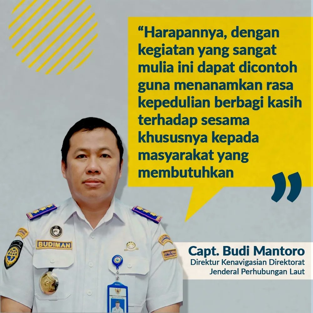 vinsiey's tweet photo. Capt. Budi Mantoro berharap kegiatan yang sangat mulia ini dapat dicontoh guna menanamkan rasa kepedulian berbagi kasih terhadap sesama khususnya kepada masyarakat yang membutuhkan. https://t.co/73Cv14bdz0