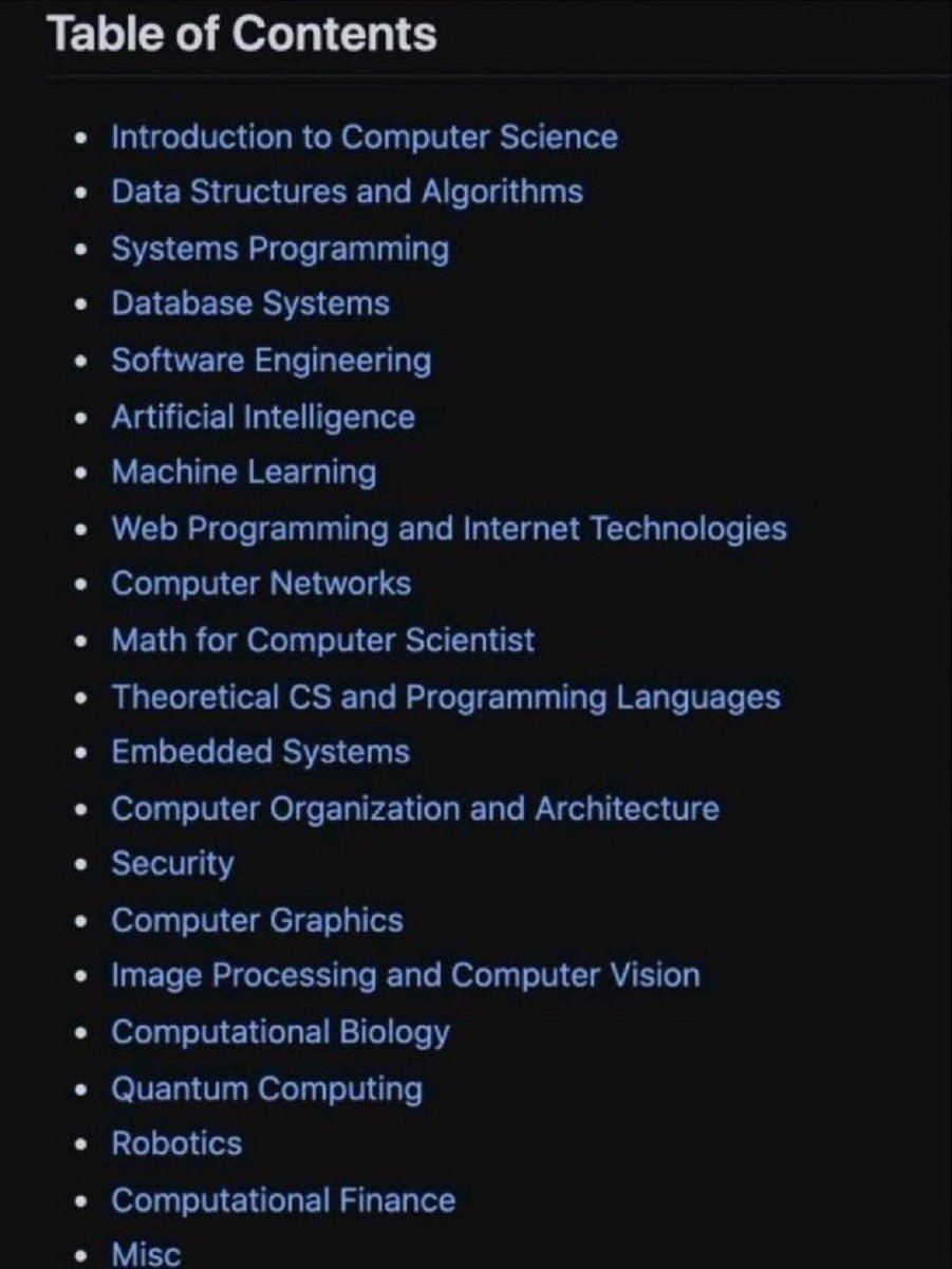 KirkDBorne's tweet photo. 800 free #ComputerScience classes you can take online right now, most have video lectures: https://t.co/gI4ckSenph
—
#BigData #DataScience #AI #ArtificialIntelligence #MachineLearning #DeepLearning #ComputerVision #Robotics #QuantumComputing #WebDevelopment #Databases #Algorithms https://t.co/soZV58F1xp