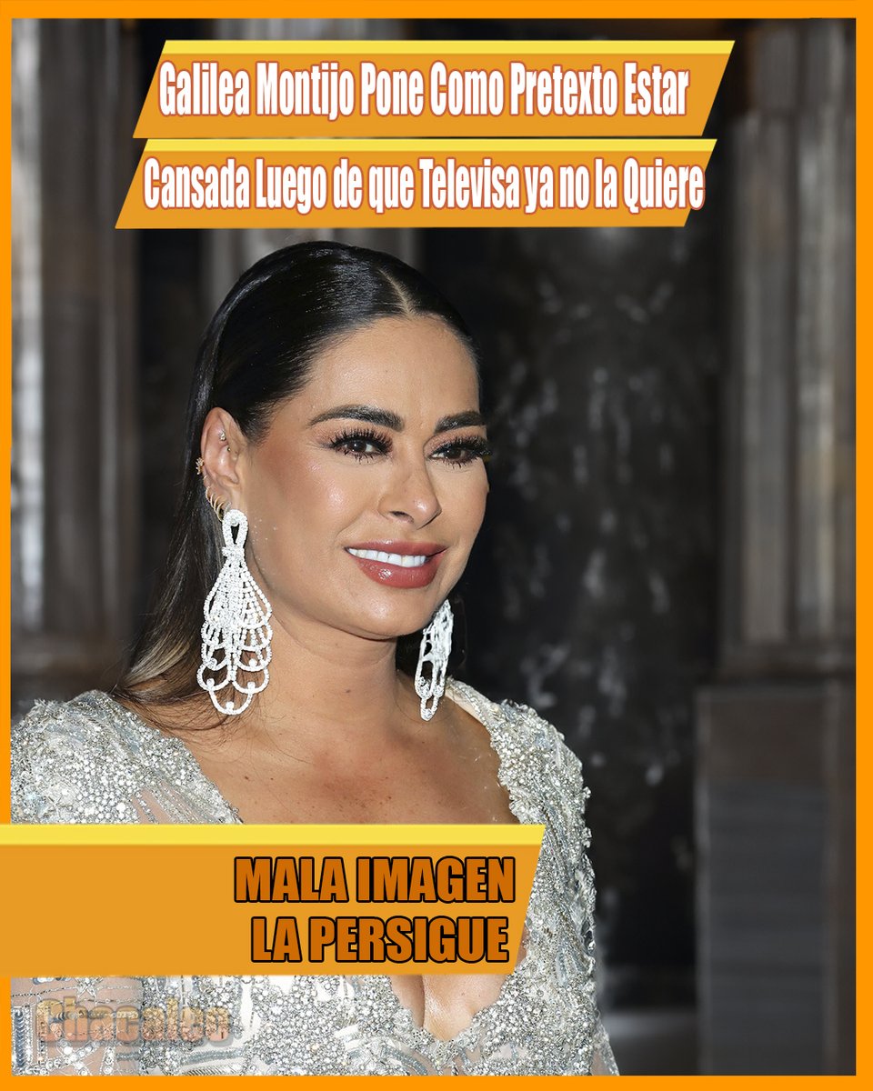 Chacaleocom's tweet photo. Galilea Montijo Pone Como Pretexto Estar Cansada Luego de que Televisa ya no la Quiere https://t.co/W3IC4fVyKl https://t.co/2ErSh1T7jR
