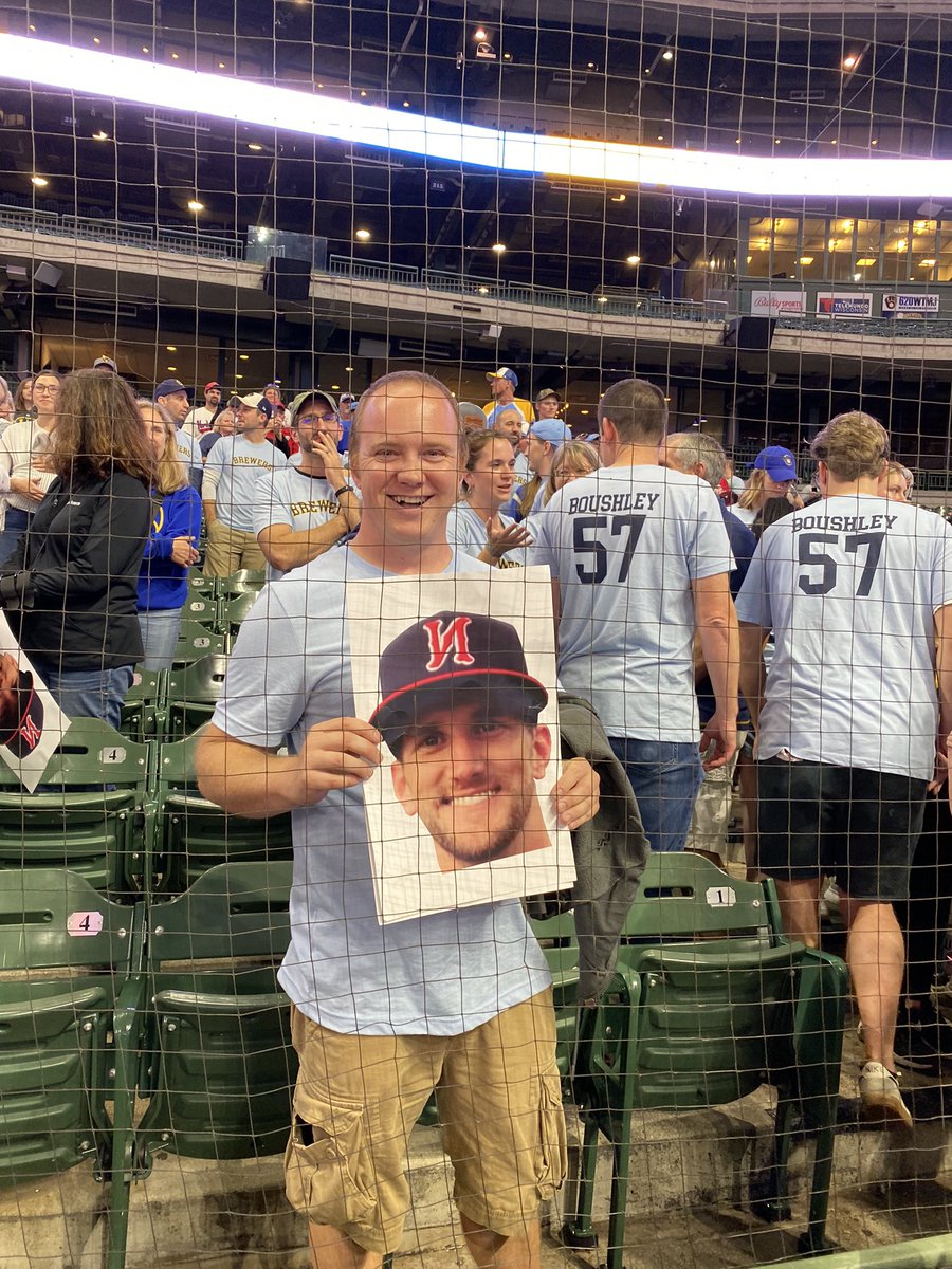 CyrtHogg's tweet image. The game has been over for 25 minutes now and there’s still entire sections of people here to see Caleb Boushley.