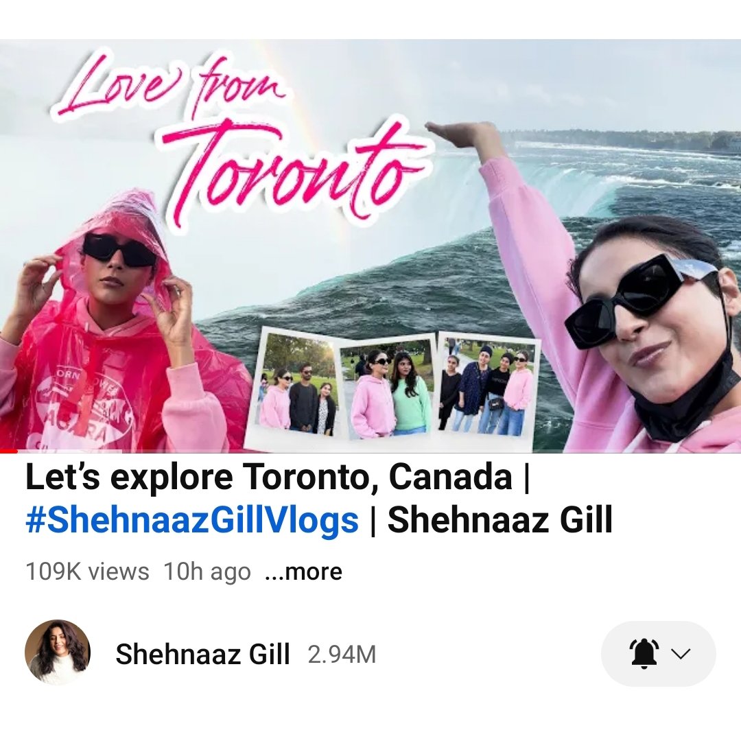Hayat_SidNaaz's tweet photo. #NewVideoUpdate on #ShehnaazGill channel -
Let’s explore Toronto, Canada
Follow the link to watch now -
🔗https://t.co/MGuCr8oLT3 https://t.co/6LKqfy1UWU