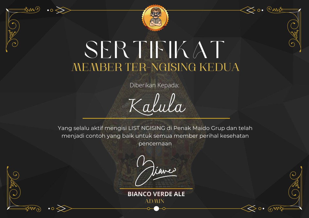 Hallo Rek Hallo Rek... Sudah akhir bulan sudah saatnya admin berikan reward buat ...