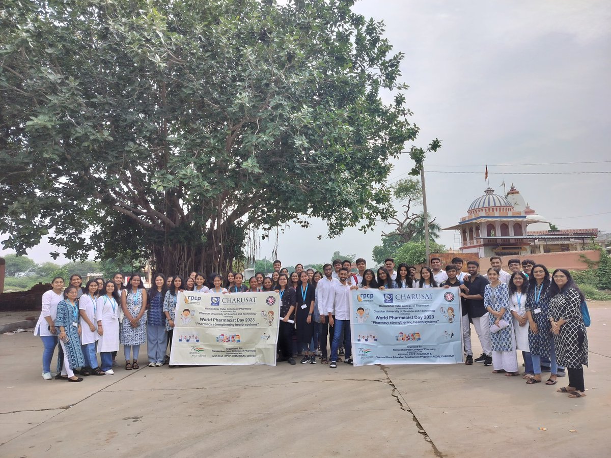 RpcpCharusat's tweet photo. WORLD PHARMACIST DAY CELEBRATION 2023 @  RAMANBHAI PATEL COLLEGE OF PHARMACY, CHARUSAT @thecharusat https://t.co/w8OmfLDs4M