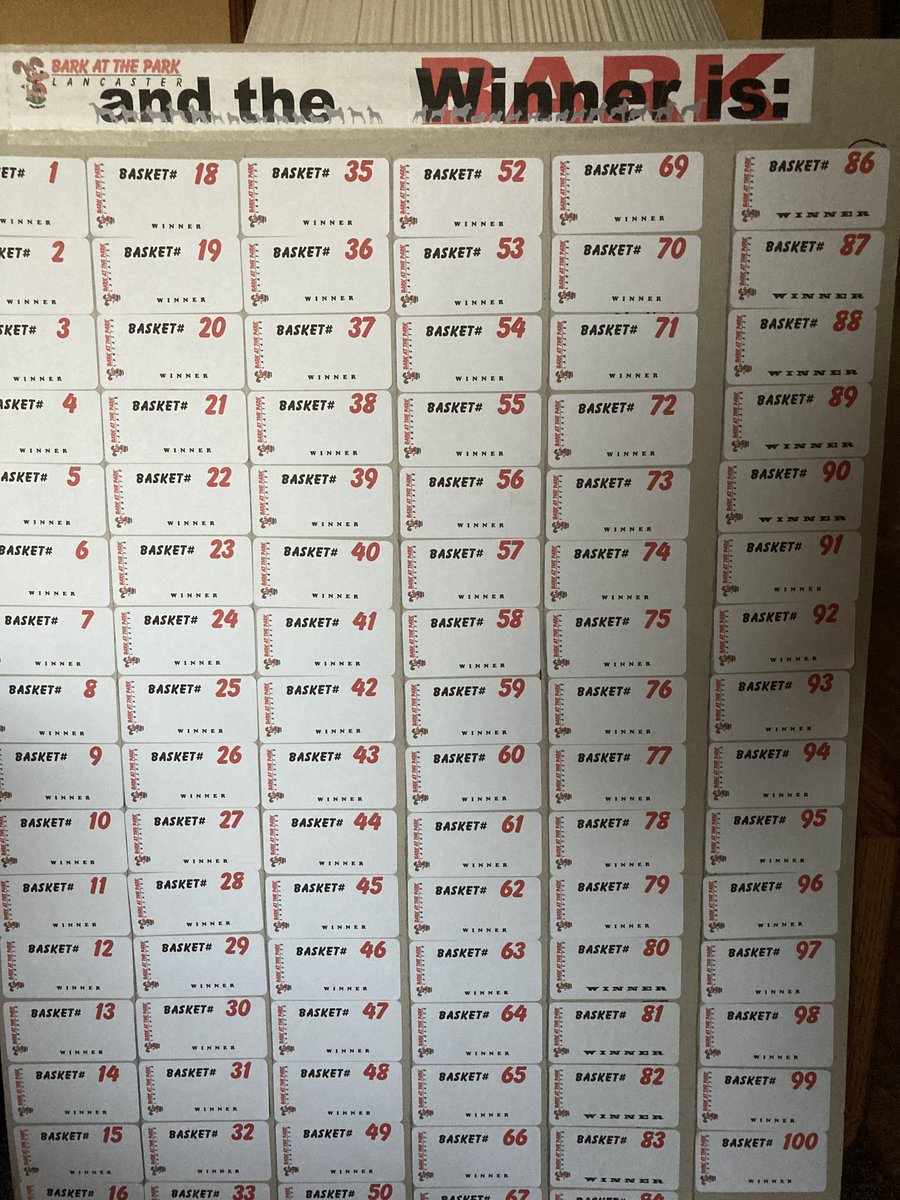 BarkatthePark's tweet photo. The raffle is going to be nice this year. Our raffle board is ready for your winning tickets !!
#lancasterbarkatthepark2023 #lancasterBarkatthepark
#lancasterBark https://t.co/ZsMngRR1bi