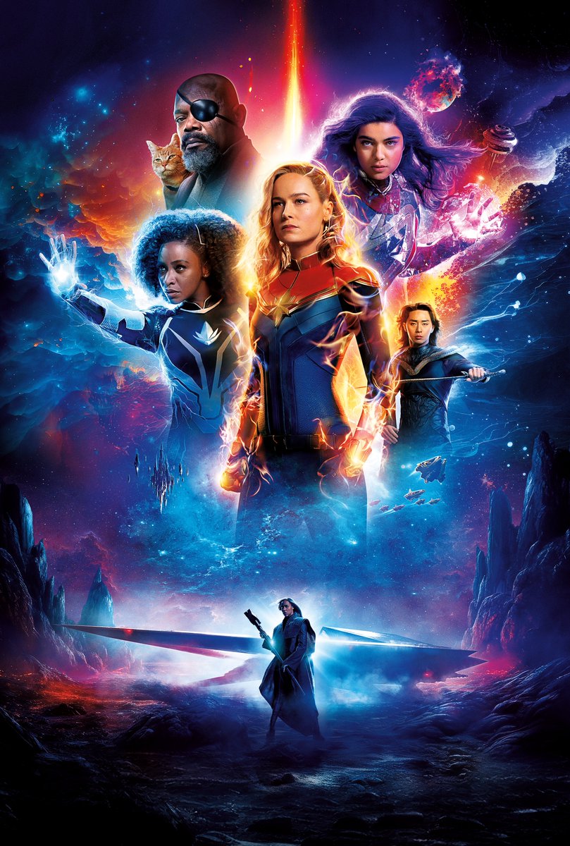 TextlessPoster's tweet photo. 🚨EXCLUSIVE🚨
Here is Textless Poster for #TheMarvels / #CaptainMarvels 2
Details: OFFICIAL KEY ART | 4K UHD 2762x4096
#MarvelStudios #MCU #MCU #BriLarson #ImanVellani #TeyonahParris #ZaweAshton https://t.co/ePArsbK4cq