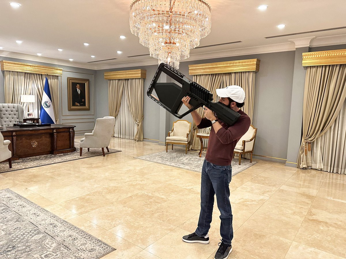 nayibbukele's tweet photo. New weaponry just dropped… https://t.co/yk8ynUDF6T