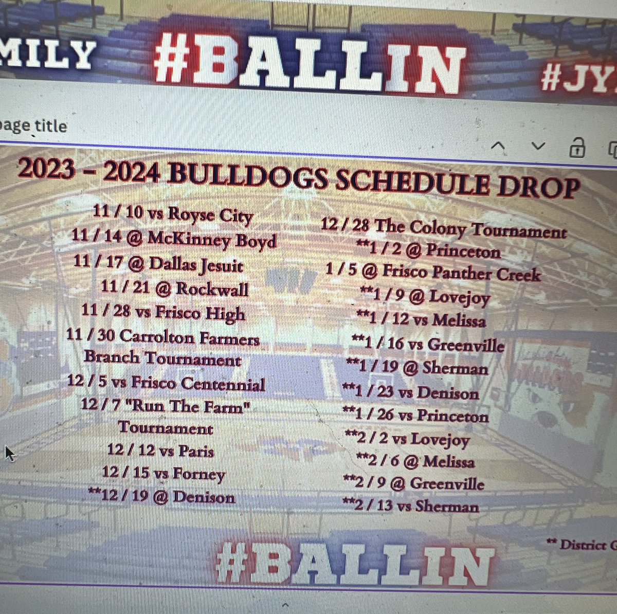 Senior season schedule 2023-2024!!!  <a href="/MNHSboyshoops/">MNHS Bulldogs Boys Basketball</a>