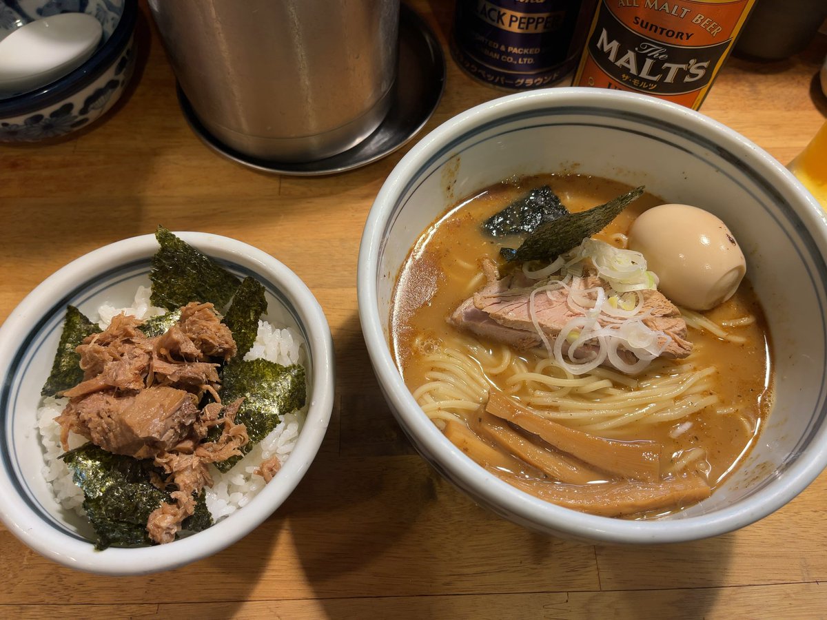 misao30run's tweet photo. 夢の無職生活、あと二日🥲
大好きなお友達に教えてもらったラーメン屋さんでラー活して、ついでに先祖と一杯飲んできた🍻🙏🏻
先祖〜！新生活応援しててね〜！！ https://t.co/TStaw4ALp9
