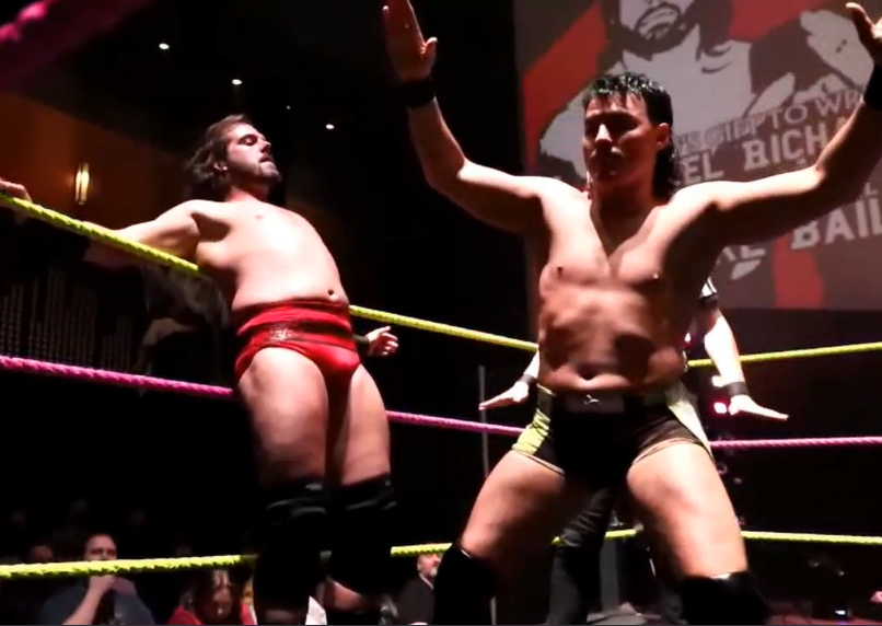 MikeGuylee's tweet photo. SPEEDBALL MIKE BAILEY VS. MICHAEL RICHARD BLAIS
What a real banger of a main event ... both inside and outside of the ring!!! Speedball and Blais had a heck of a match tonight!!! Loved every single second of this match!!!
This Moonsault by Bailey!!!😍
#SpeedballStrikesFIRST https://t.co/kIlbPuxdOa