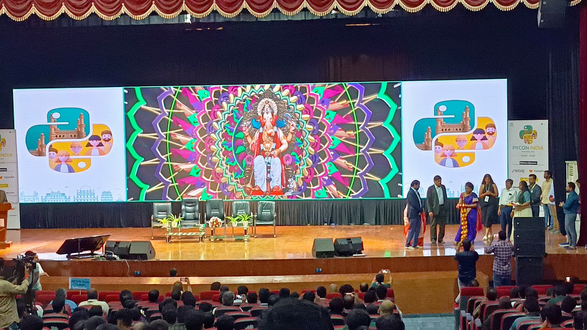 #pyconindia2023 <a href="/pyconindia/">PyCon India</a> kick started with lighting the lamp