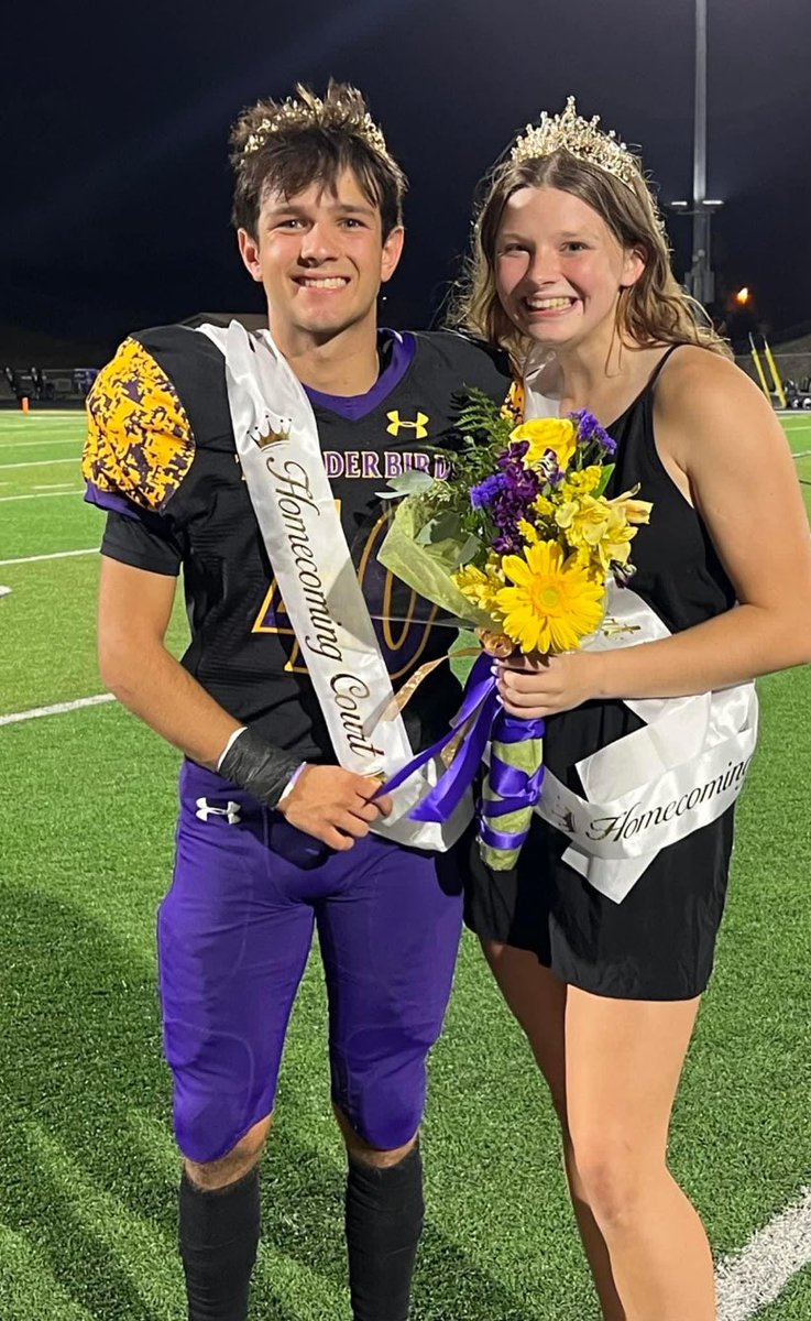TbirdEMPIRE's tweet photo. Congrats to everyone on the Homecoming Court and a special congratulations to Homecoming King Cade Zavala and Queen Amy Oltman!!! 

The Homecoming Dance will be at Bellevue West on Saturday, September 30th from 7-10pm. https://t.co/wyCKaCKPNY
