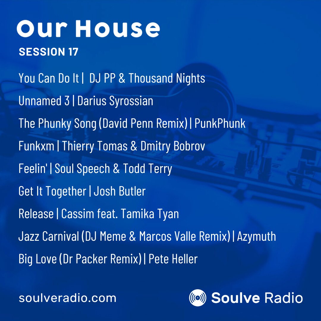 soulveradio's tweet photo. 😎Uplifting #housemusic vibes for all the sunshine people! 🔈🎶☀️ Inc. tracks by @DariusSyrossian @phunk_punk @DJDavidPenn #ThierryTomas @djbobrov #SoulSpeech @djtoddterry @joshbutlermusic #CASSIMM @TamikaTyan #DJMeme @MarcosKValle @peteheller #DrPacker
👉https://t.co/BmSXjWSo5O https://t.co/qwKxTWHBMo