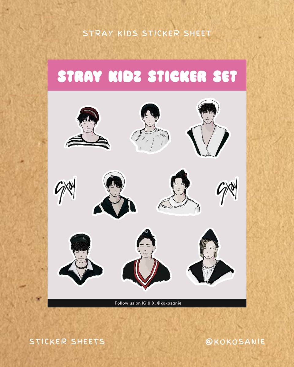 kokosanie's tweet photo. Our new sticker sheets feature Stray Kids and your fave milk flavors + soju!

#daebak #daebak2023 #daebakph #SKZ https://t.co/d6TyMUDy2l