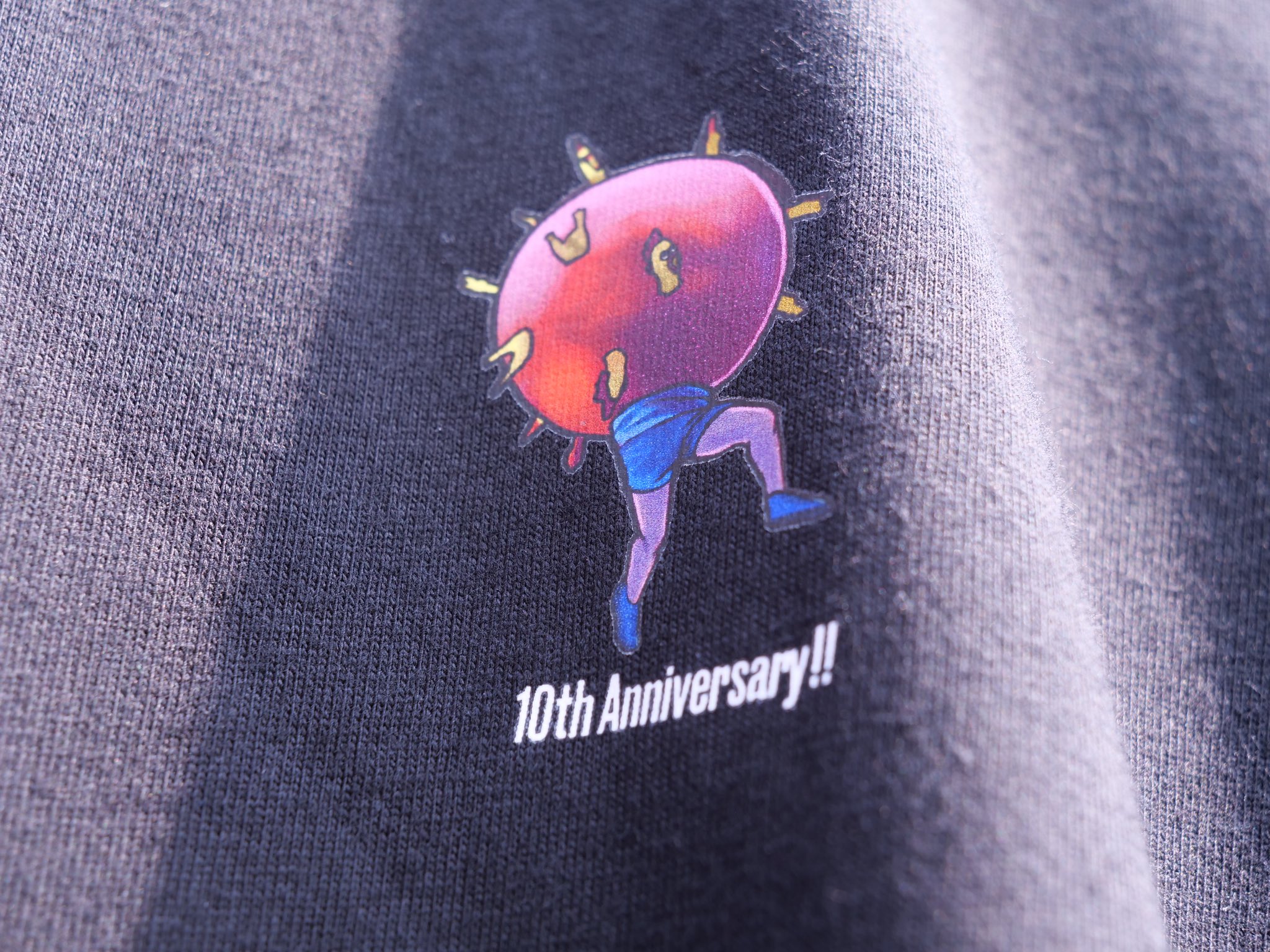 すしらーめんりく 10周年記念Tシャツ Lサイズ ブラック