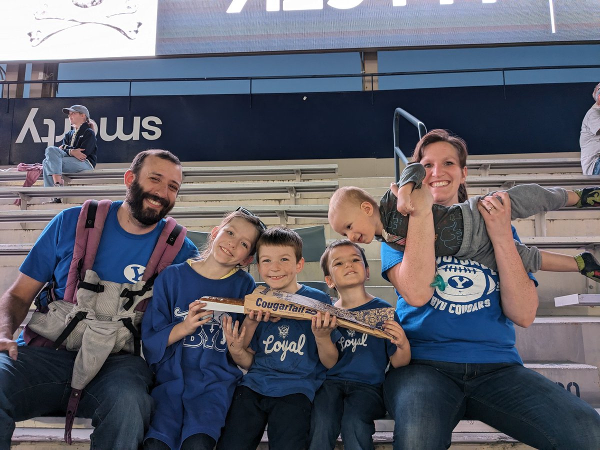 Quiott's tweet photo. Headed to the @BYUfootball vs Cincinnati game we happen to run into @CoachAWhiting! Amazing! https://t.co/yXmT5NJl03