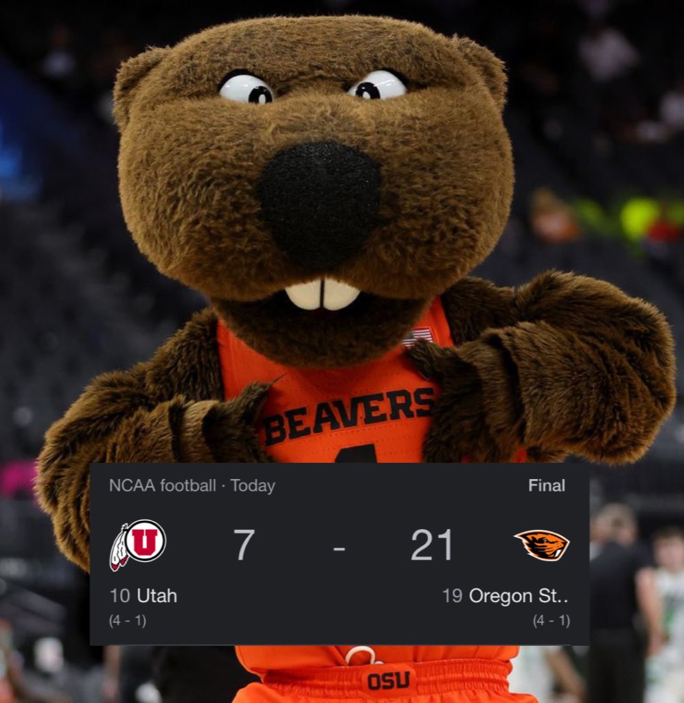 BigGameBoomer's tweet photo. Kick Utah out of the Big 12 and replace them with Oregon State.  The Beavs are on the map. https://t.co/Smh42DbVc4