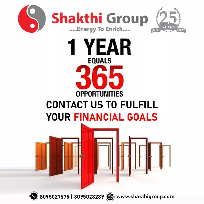 🌟 'Shakthi Group, Your Partner in Achieving Financial Goals! 🌟
🔥 Contact us at Shakthi Group and let us help you fulfill your financial goals! 🔑💫
#ShakthiGroup #FinancialGoals #FinancialSuccess #InvestmentSolutions #ExpertAdvice #WealthManagement #PartnersInSuccess