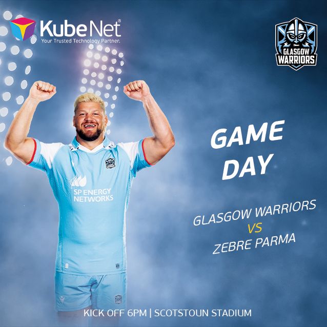 kube_net's tweet image. It&apos;s been 143 days since the last game at Scotstoun!

Best of luck @GlasgowWarriors against @ZebreParma tonight in the pre-season friendly.

We can&apos;t wait to see the team back in action, building on the success of last season.

#ProudSponsor #TechnologyPartner #ClubKubeNet