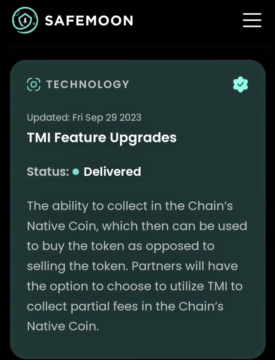 Very important for the future of the #SAFEMOONSWAP and for our partners in the ecosystem.  

When they FUD, we keep building. 

#SAFEMOON
