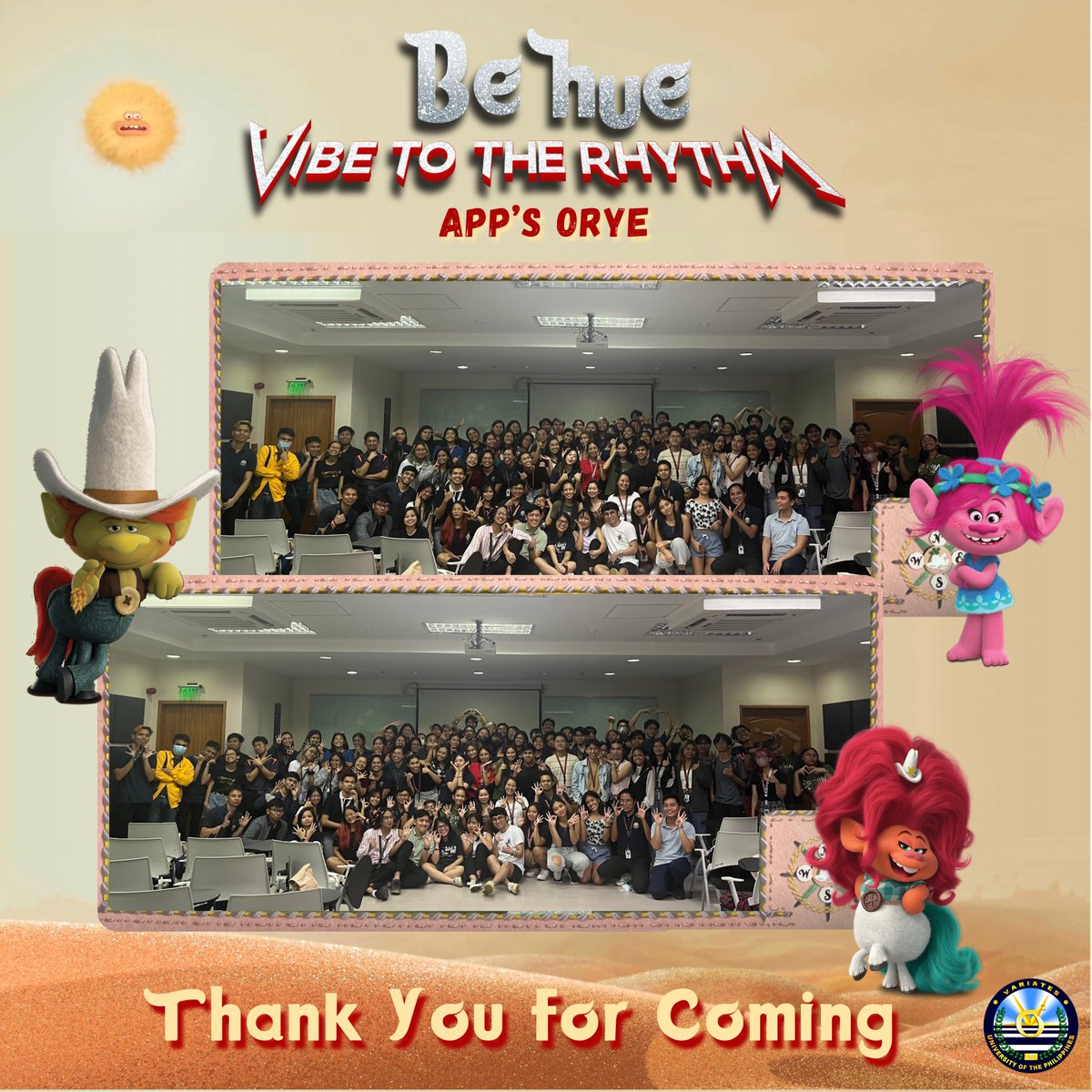 UPVariates's tweet photo. We would like to thank everyone who attended ๐ฉ๐ ๐ฏ๐๐: ๐ฝ๐๐๐ ๐๐ ๐๐๐ ๐น๐๐๐๐๐, UP Variates 34.1 Applicants' Orientation last evening.
#BeHue
#VibeToTheRhythm
#BidaVariant
#BeTheVariantYouWantToBe
#WeLoveUPV10x https://t.co/Np28XLjyeo