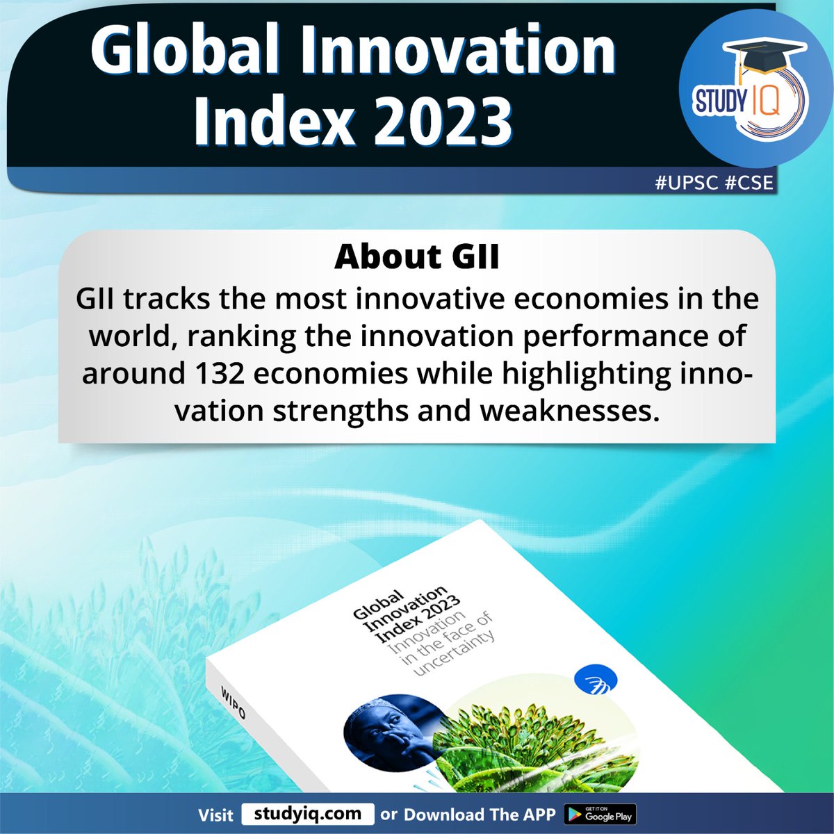 upsciq's tweet image. Global Innovation Index 2023

#globalinnovationindex2023 #gii #worldintellectualpropertyorganization #wipo #whyinnews #india #economies #asia #innovationpillar #switzerland #sweden #unitedstates #uk #singapore #japan #china #upsc #cse #ips #ias