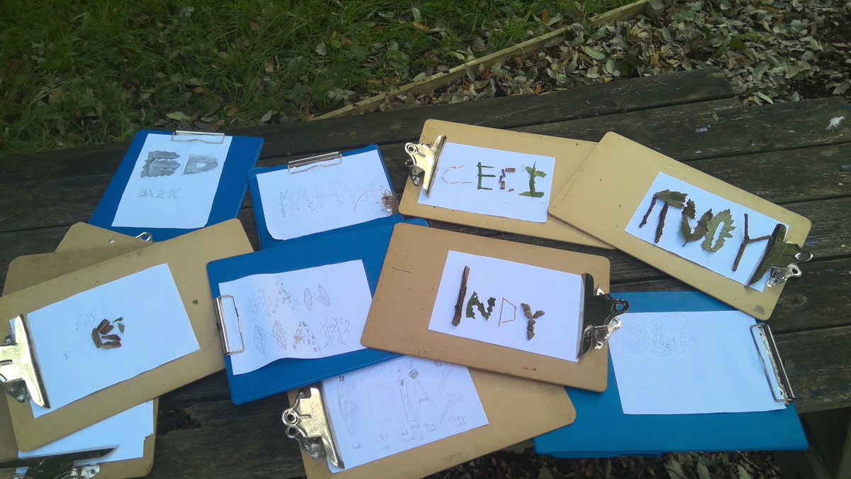 HZG_OutdoorEd's tweet photo. The Year 5s have started Outdoor Ed with Mrs. Mahoney by creating their names using nature in the Outdoor Learning Space. #HazlegroveYear5 #HazlegroveOutdoorEd https://t.co/TYVFBdkmKH