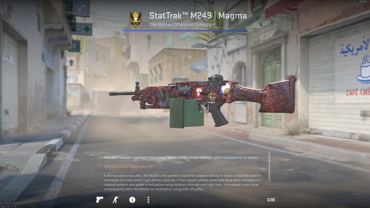 Fun fact: 4th sticker position on M249 is hidden somewhere... This M249 has HR Kato 2014 on it 😮