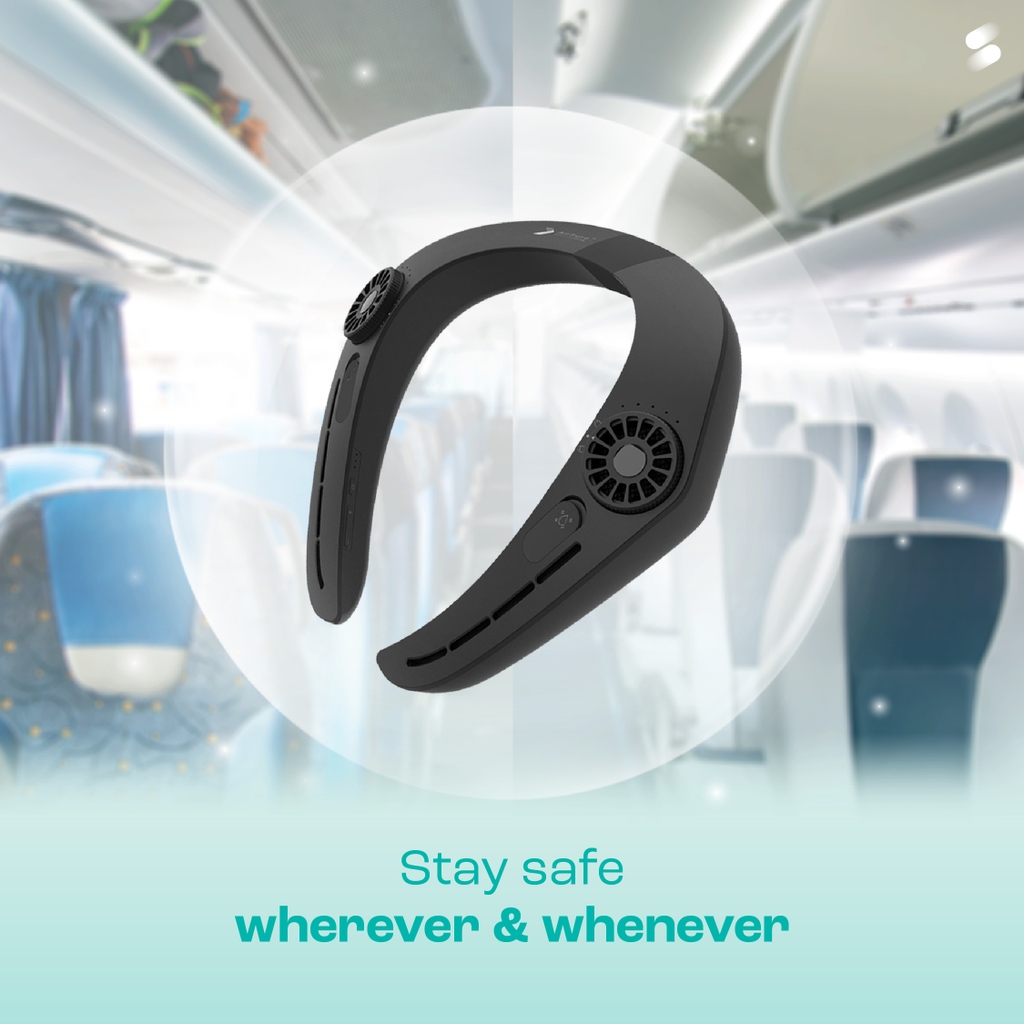 Commute without worries with AirSure™. Shield yourself from contaminated air on buses, trains, and planes. Prioritize your health wherever you go. 

#CleanAirAnywhere 
#PollutionSolution 
#BreatheEasy
#FreshAirOnTheGo