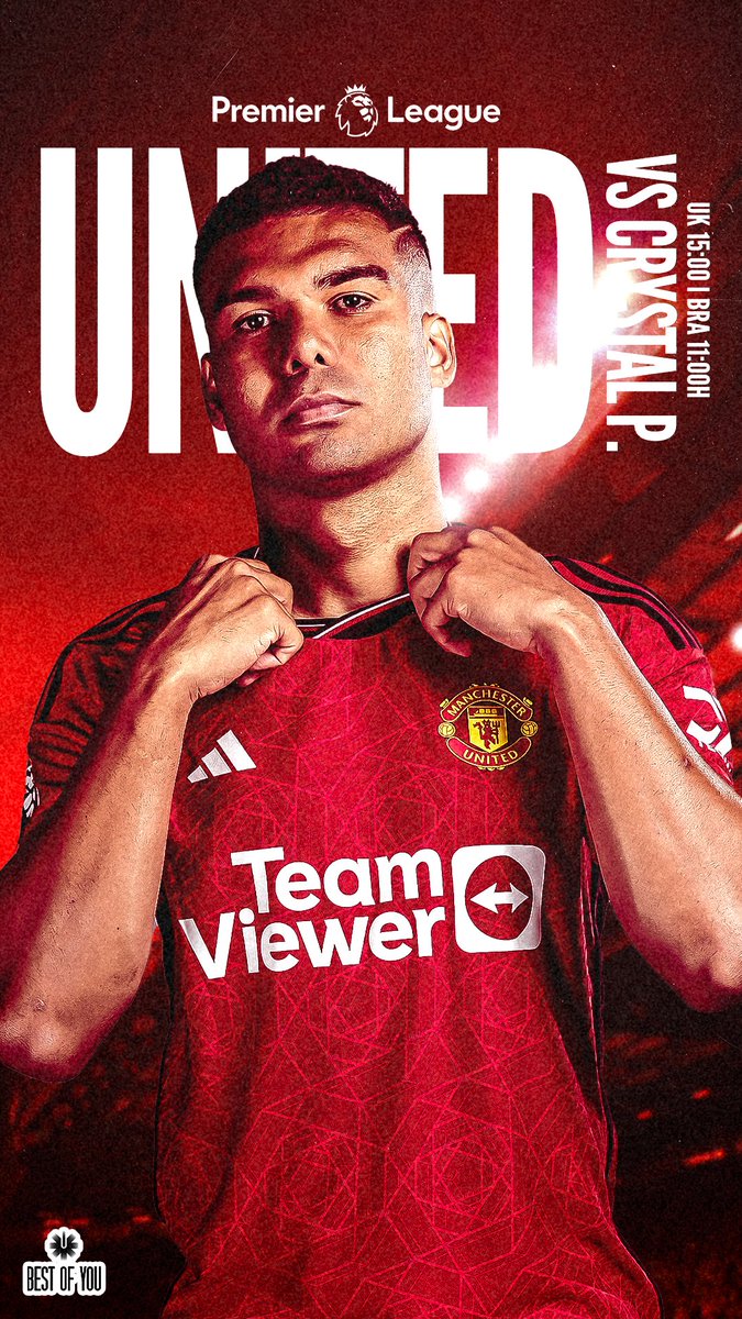 🔴 Come on United !!!! @ManUtd 🆚 @CPFC 🇧🇷 11:00 || 🏴󠁧󠁢󠁥󠁮󠁧󠁿 15:00