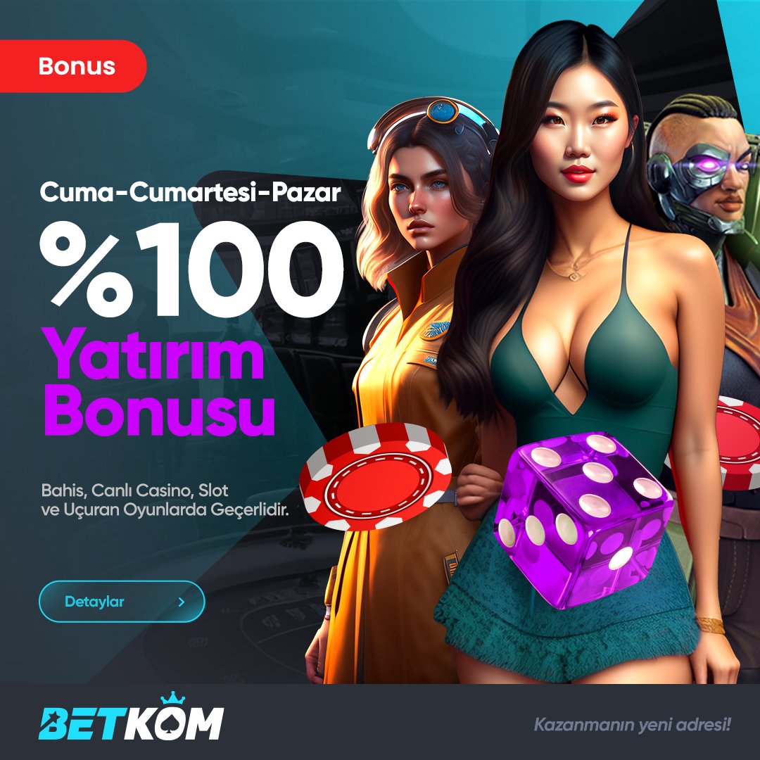 🔥 MUHTEŞEM HAFTASONU GELDİ 🔥

⏱ HAFTASONUNA ÖZEL %100 BONUS SADECE BETKOM'DA! 🩵

⚽️ SPOR BAHİSLERİ
🎲 CASİNO OYUNLARI
🎰 SLOT OYUNLARI
🚀 UÇURAN OYUNLAR

KAZANDIRAN BONUSLAR İLE HER ANIN HEYECANINI BETKOM'DA YAŞA!

‼️ Betkom Link : bit.ly/betkomx

#Betkom #BONUS