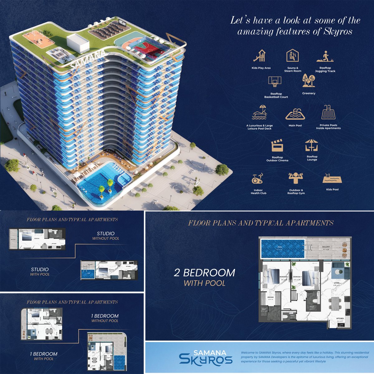 Samana Skyros

Studio, 1 Bedroom and 2 Bedroom Floor Plan

Want to know more about this property?
Contact:: 050 500 9109
Trahkeesi:0975802391

#dubairealstate #investment #dubai #DXB #mydubai #realtor #realstatebroker  
#samana
#samanaskyros
#sykros
#greece
#essenceofgreece