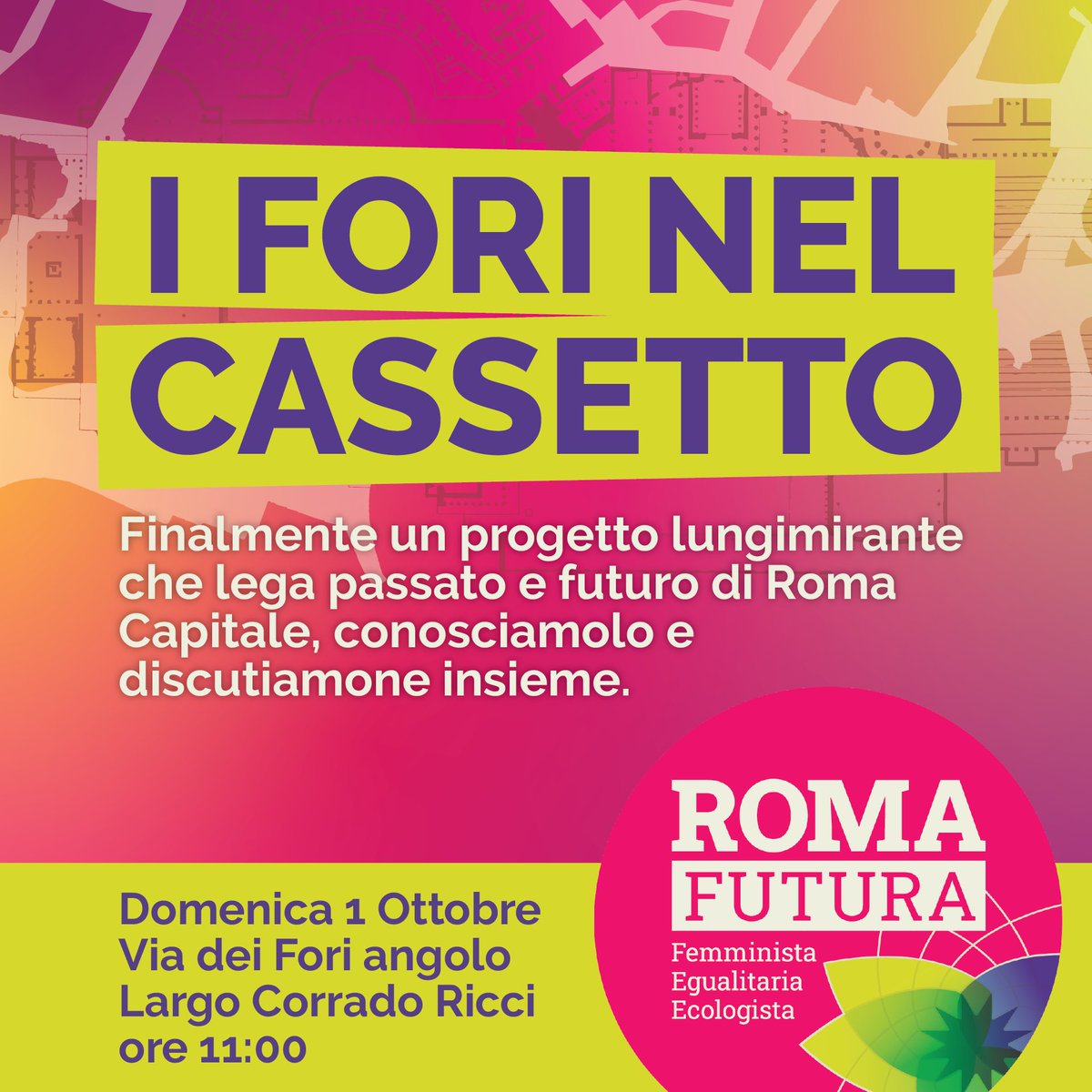 Vi aspettiamo domani dalle 11 all’angolo tra Largo Corrado Ricci e via dei Fori Imperiali per raccontarvi del progetto voluto dall’amministrazione <a href="/gualtierieurope/">Roberto Gualtieri</a> che ha come obiettivo quello di restituire l’area dei Fori alle romane e ai romani
romafutura.org/2023/09/24/i-f…