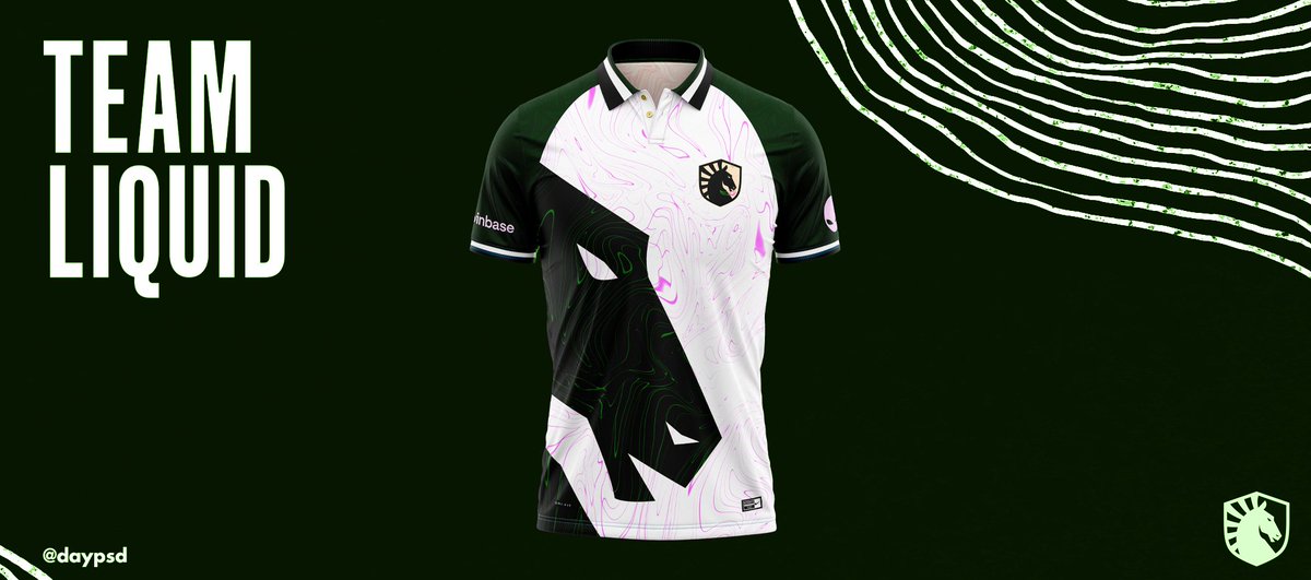 DayPSD's tweet photo. Team Liquid Jersey Concept!!
#LETSGOLIQUID https://t.co/uGzHT0UEkC