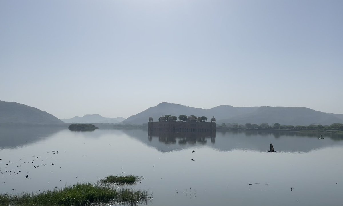 Arrived in #Rajasthan and #Jaipur’s #JalMahal ‘Water Palace’ 🇮🇳