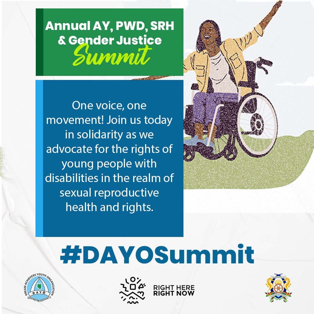 Keylor_Ty's tweet photo. A voice for all. To ensure that all AYPWDS have access to information and services on SRHR and gender justice. 

#DAYOSummit
#DayoSpeaks
@DreamAchieversk 
@RHRNKenya https://t.co/ktjA57QHks