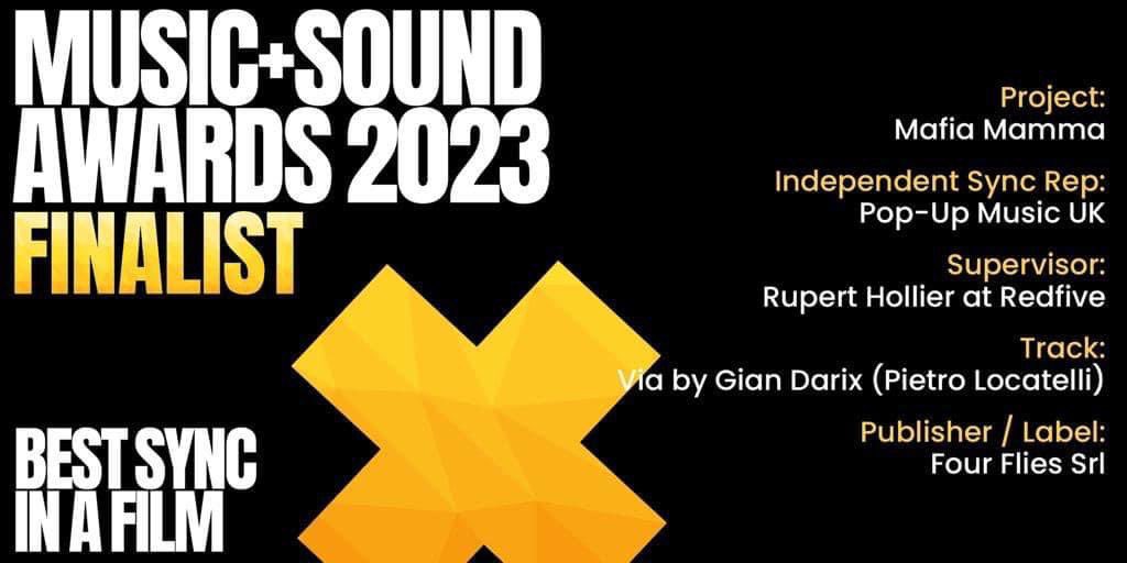 Bingo! Thank you <a href="/MASAwards/">Music+Sound Awards</a>