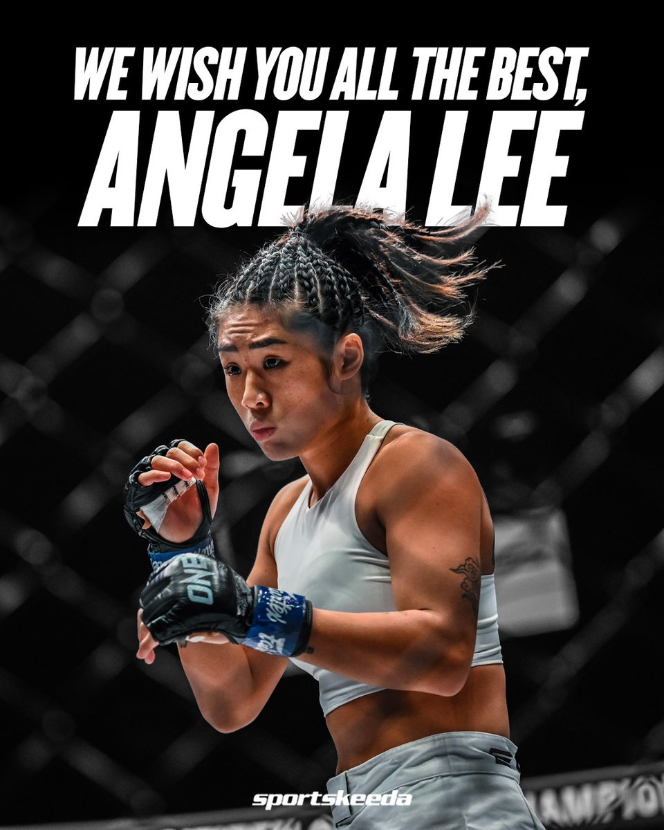 sportskeedaMMA's tweet photo. We support you, Angela Lee! ❤️
‘The Unstoppable’ announced her retirement from MMA and vacated her ONE atomweight MMA world title at ONE Fight Night 14.
#AngelaLee #ONEFightNight14 https://t.co/ixAZDrohYO
