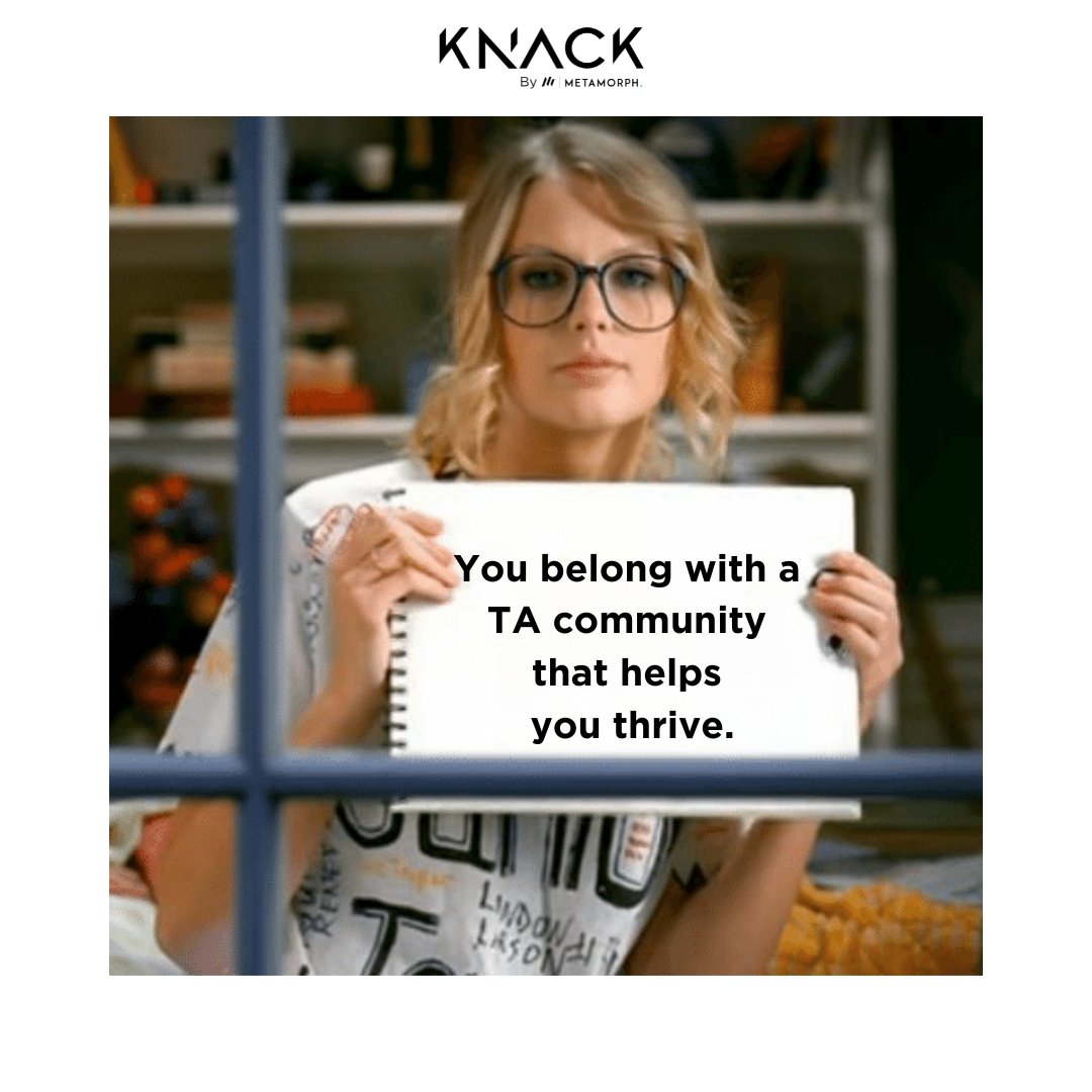 HelloMetaMorph's tweet photo. The growth you're looking for is now here with Knack's exclusive community for Talent Acquisition! 

Register for the cohort and learn to be an expert! 
Apply now: https://t.co/d2XgszNMaA
#taylorswift #talentacquisition #hrcourses #startupindia https://t.co/AwSkzuh61e